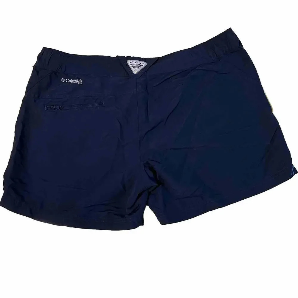 Columbia Outdoor‎ Trail Hiking Fishing Sporting Navy Blue  5” Shorts XL - Picture 2 of 7
